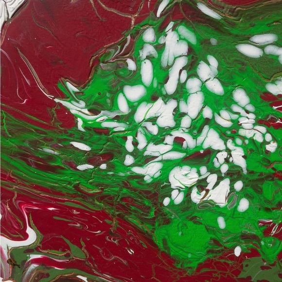 Sweet Thang, large, Christmas colors, Christmas themed, decor abstract painting - Picture 6 of 7